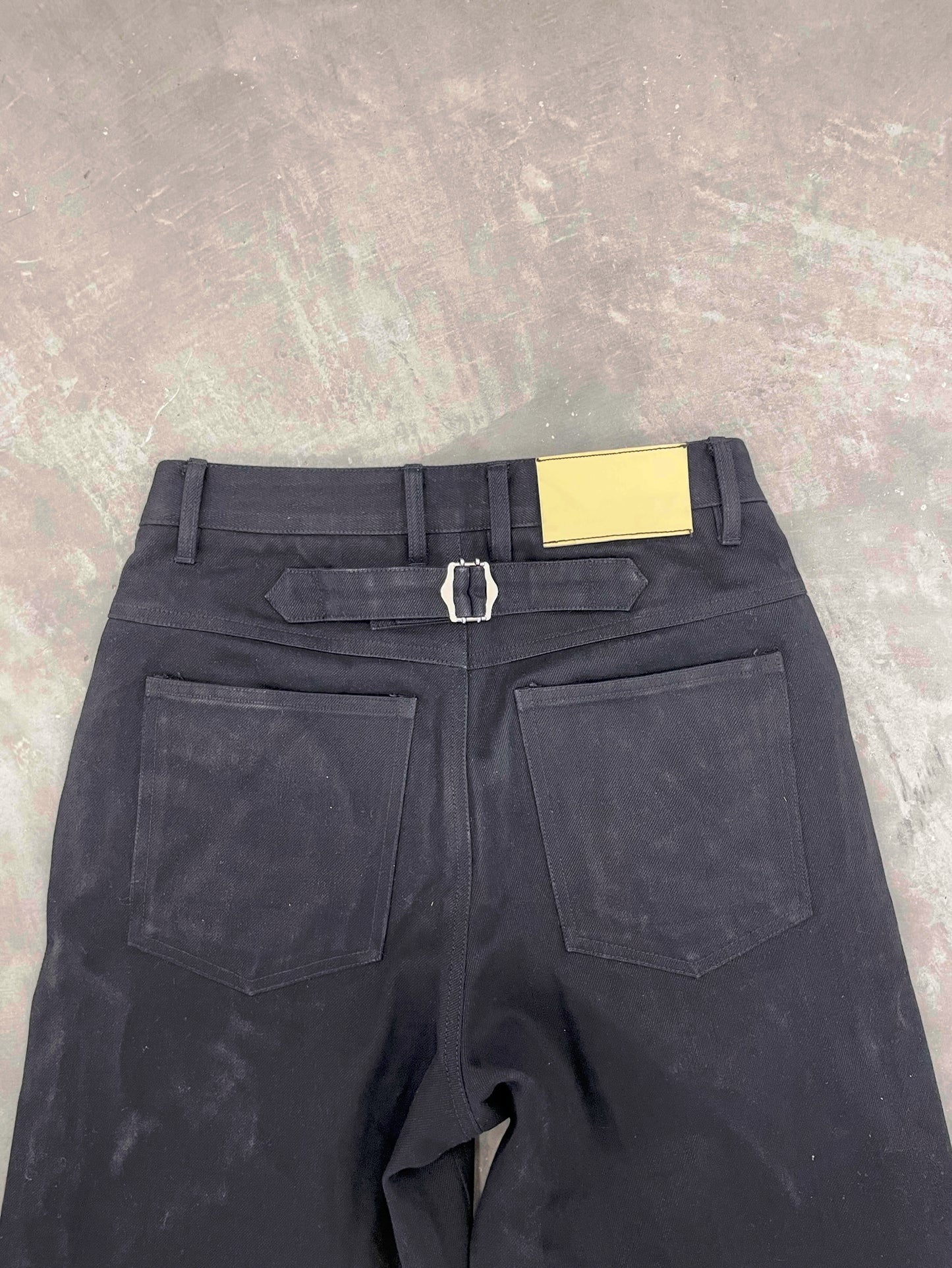 Jet black dandelion selvedge (out of stock do not buy)