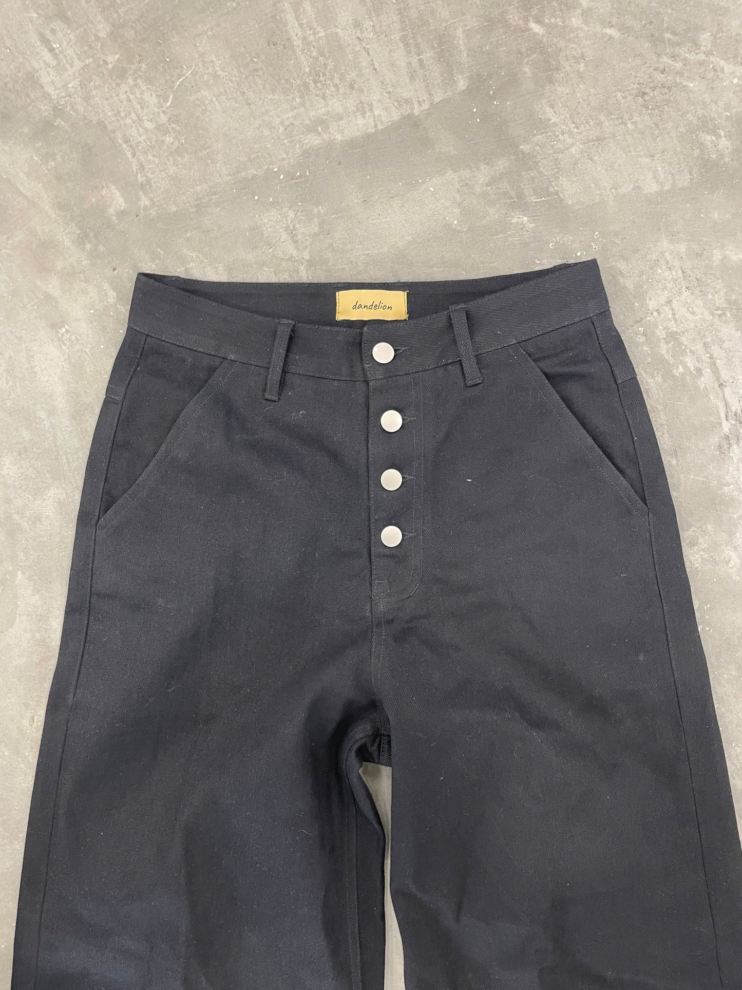 Jet black dandelion selvedge (out of stock do not buy)