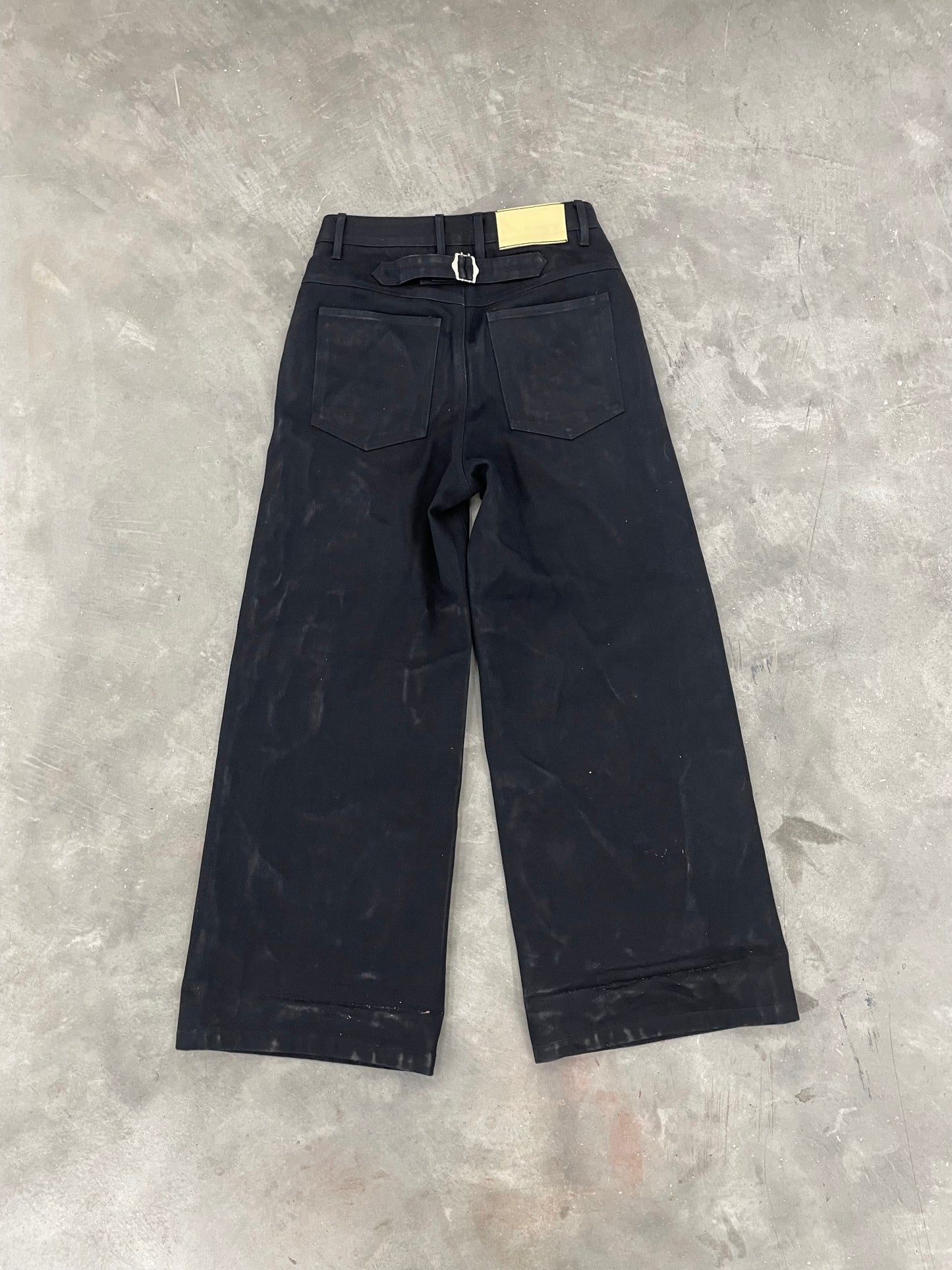 Jet black dandelion selvedge (out of stock do not buy)